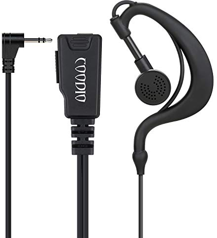 COODIO Ohrhörer 1 Pin G-Form Polizei Security Ohrhörer Headset [im Kabel PTT] Kopfhörer Mikrofon Für Motorola TLKR Walkie-Talkie PMR