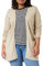 Vila Clothes Viril L/s Open Knit Cardigan-Noos, Cardigan Donna, Beige (Natural Melange Natural Melange), 42 (Taglia Produttore: Small)
