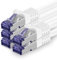 1aTTack.de 5X 0.25 M CAT7 Netzwerkkabel - 10 Gigabit - RJ45 Patchkabel Ethernet Kabel (SFTP PIMF LSZH CU) - für DSL LAN Switch Modem Router Patchpanel CAT7 CAT6 CAT5 - weiß