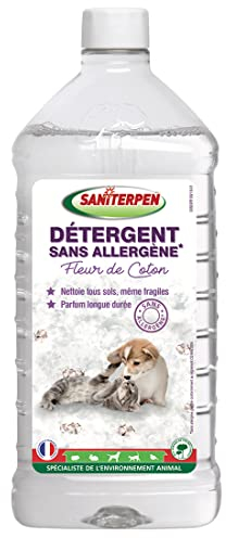 Saniterpen Action Pin Parfum Fleuri Detergent sans Allergene pour Chien 1 L