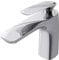 doporro Design Armatur Wasserhahn Bad Silber | Waschtischarmatur für Waschbecken | Waschbeckenarmatur Bad 16,5 cm hoch