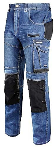 Lahti PRO Arbeitshose L40510 Slim FIT Jeanshose Sicherheitshose Schutzhose Jeans Herrenhose Hose Bundhose Berufshose Herren (L)