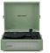 Crosley Voyager Giradischi con 2 altoparlanti, Bluetooth In & Out e AUX - Giradischi Vintage a 3 velocità - Per vinili da 7, 10 e 12 - Portatile con custodia integrata - Sage
