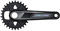 SHIMANO Unisex – Erwachsene M6100 Kurbelgarnitur, schwarz, Einheitsgröße