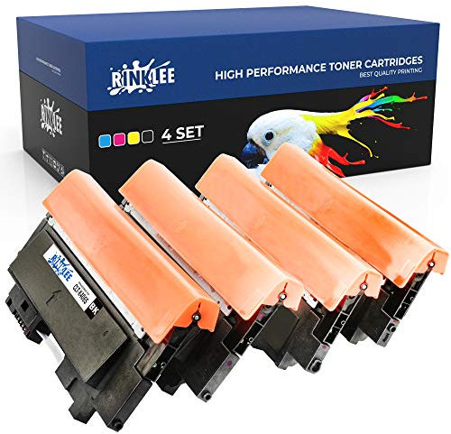 RINKLEE Tonerkartusche kompatibel für Samsung CLP-360 CLP-365 CLP-365W CLX-3305 CLX-3305FN CLX-3305W CLX-3305FW Xpress SL-C410W C460W C460FW C467W | hohe Reichweite 1500/1000 Seiten | 4er-Pack