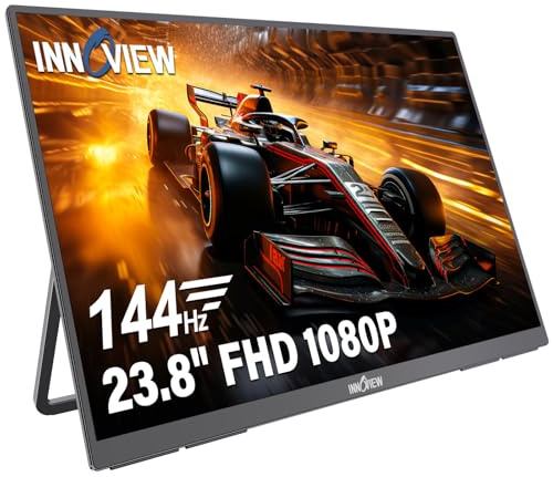 InnoView Portable Monitor, 15.6 Zoll Tragbarer Monitor, IPS Bildschirm 1920 x 1080 Full HD,Mobiler Monitor für PC Handy PS4 PS5 Xbox Raspberry Pi