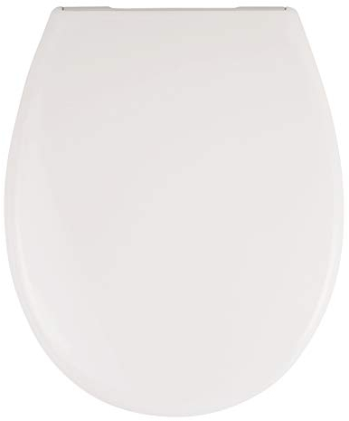 Sanitop-Wingenroth SITZPLATZ WC-Sitz mit Absenkautomatik, Weiß, hochwertiger Duroplast Toilettensitz,Top-Fix Befestigung von oben, abnehmbar, Metall-Scharniere, ovale Standard O Form universal,21615 9