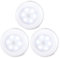 STAR-SPANGLED Luce Sensore Movimento Interno Batteria, Luce Notturna LED per Scale, Armadio, Sottopensile, Cucina, Corridoio [Bianca Fredda, 3 Pezzi]