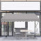LZQ Markise Klemmmarkise Balkon Sonnenmarkise Einziehbar Manuell Handkurbel höhenverstellbar UV-beständig,Sonnenschutz 100% Polyester für Innenhöfen Balkonen Restaurants, Cafés Grau,300 x 120cm