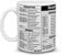BECHUSKY Excel Shortcut Coffee Mug - Excel Cheat Sheet Mug for Accounting Students, Senior Accountants, CPAs - Gift for Women, Men, Coworkers on Valentine's, Holiday, Birthday, Anniversary, Christmas