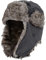 NONMON Unisex Winter Fliegermütze mit Ohrenklappen, Warme Kunstfellmütze Bomber Hut Damen Herren Trappermütze wasserdichte Schneedichte Winddichte für Skifahren Outdoor Aktivitäten - Grau