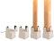 RCHYFEED Verstellbare Betterhöhung Möbelerhöhung 5cm mit Schraubklemme, Beige Betterhöher 2 Zoll Schwerlast Stuhlerhöhungen, 4 Stück Möbelerhöher für 0,8-1,6'' Breite Quadrat & Runde Stuhlbein Beige