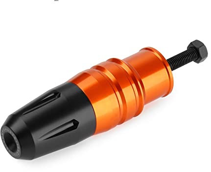 APLUZ Motorrad CNC Crash Pads Auspuff Sliders Crash Protector Für Kawasaki Für Z750 Für Z900 Für Z800 Für Z250 Für Z300 Für Ninja 250 300 Für Z1000 Für Z1000SX Sturzpad (Farbe : Orange)