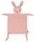 Doudou Lapin Apaisant en Mousseline de Coton - Jouet et Serviette pour Bébé, Compagnon Dès La Naissance, Poupée de Dentition, Jouet Apaisant pour Fille et Garçon
