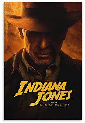 Rudd Indiana Jones And The Dial Of Destiny (1) Filmposter Wandkunstdruck, Retro-ästhetische Raumdekoration, Malerei, Leinwand, Poster für Zuhause und Büro, 60 x 90 cm