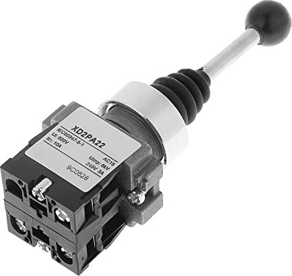 Interruttore a Croce Reset Bidirezionale Joystick a 2 Posizioni 1Pc Xd2Pa22Cr 2No 2 Posizione Ritorno a Molla Joystick Momentaneo Interruttore a Joystick