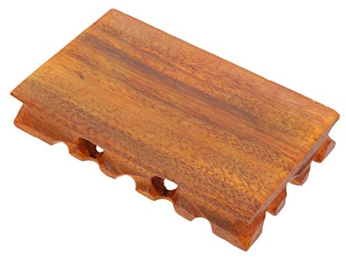 Abaodam Elegant Wooden Planter Base Display Stand for Teapot Flower Pot Statue Craft Home Office Bar 1pc Smooth Scratch