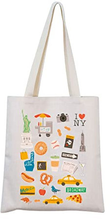 New York Tote Bag NYC Tote New York Bag NYC Gift New York Vacation Tote New York Shopping Bag, I Love Ny Tragetasche, Small