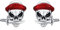 YueYuan Totenkopf Ohrstecker Herren Damen 925 Sterling Silber Weihnachts Ohrringe Schädel Ohrstecker Halloween Ohrringe Schmuck Geschenk