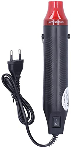 Pistola de Aire Caliente de Mano 300W, Pistola de Calor Portátil Mini Decapador de Temperatura 200℃ para Grabado Artesanal DIY Sello (Enchufe UE 230V)