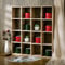 Kigley Oversize Coffee Mug Display Rack Wooden Shelves Rustic Shot Glass Display Case Travel Mug Shelf Wall Mounted Rack Holder Shadow Box, 4 x 4(Brown)