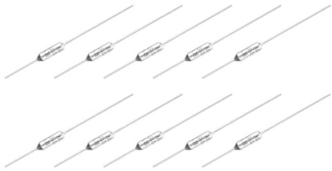 QUARKZMAN 10 Piezas Fusible Térmico de Temperatura de Metal RY215 215°C 419°F 10A 250V Fusible Térmico de Corte para Electrodomésticos Industriales Eléctricos