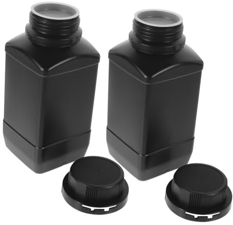 iplusmile 2 Stück 1000ml Weithals Reagenzflasche Aus Bruchsicherem Kunststoff Mit Schraubverschluss Und Dichtem Innendeckel Chemische Probenflasche Für Labor Und Lebensmittelindustrie