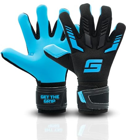 GRIPMODE Torwarthandschuhe Kinder Aqua Junior 2.0 - Torhüter Handschuhe mit großer Fangfläche - Fußball Torwarthandschuhe mit 3 mm Griptec Latex für zusätzlichen Grip - Größe 4
