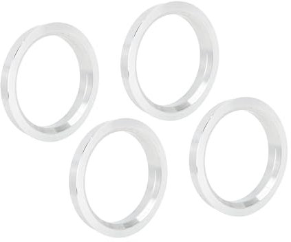 A ABSOPRO 4 Stücke Alufelgen Zentrierringe Distanzringe für Universal 67.1-54.1mm Silberton Artikelaustausch