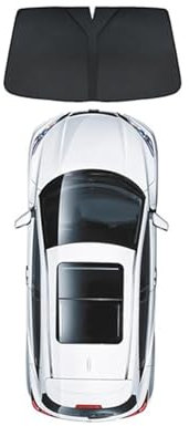 Car Parasol Window Accessories Car Side Window Sunshade Sun Visor Front Rear Windshield Privacy Window Shield Screen For Tesla For Model Y Car Window Sunshade(Front windshield)