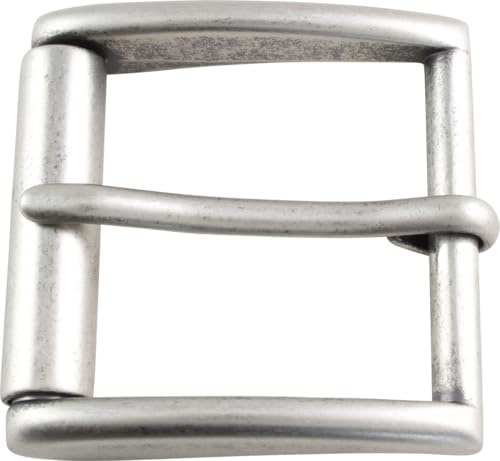 BELTINGER Gürtelschnalle mit Rolle 4,0 cm | Buckle Wechselschließe Gürtelschließe 40mm Massiv | Dorn-Schließe | Wechselgürtel bis 4cm