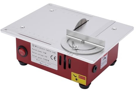Mini Tischkreissäge, 7 Gang Netzteil Einstellbarer Multifunktionale Holzbearbeitung DIY Table Saw, 9200-9500 U/min Tragbare Präzisions Tischkreissägen