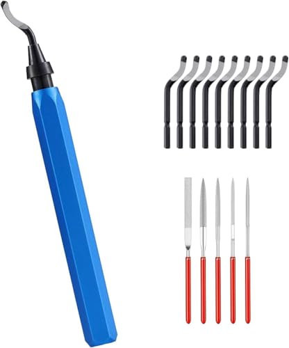 Deburring Tools with 10 ultra -high -speed steel blades, suitable for metal, resin, PVC and 3D printed plastic edges