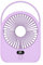 FUNJEO F125 Digital Display Desk Fan,Hang Fan,Powerful 5 Speeds,USB Rechargeable,Warm Night Light,for Work/Camping/Study (Purple, Digital Display)