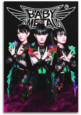 Babymetal Rockband-Poster, dekoratives Gemälde, Leinwand, Wandposter und Kunstdruck, moderne Familienschlafzimmer-Dekoration, Poster, 20 x 30 cm