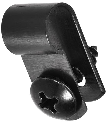 TOP-VIGOR Kabelklemmen, Nylon, R-Typ, 6,4 mm, Kunststoff-Kabelklemmen-Sortiment, Befestigungs-Set, Kunststoff-Drahtklemmen-Clips für elektrische Kabel, Draht, Kabelmanagement, Schwarz, 50 Stück