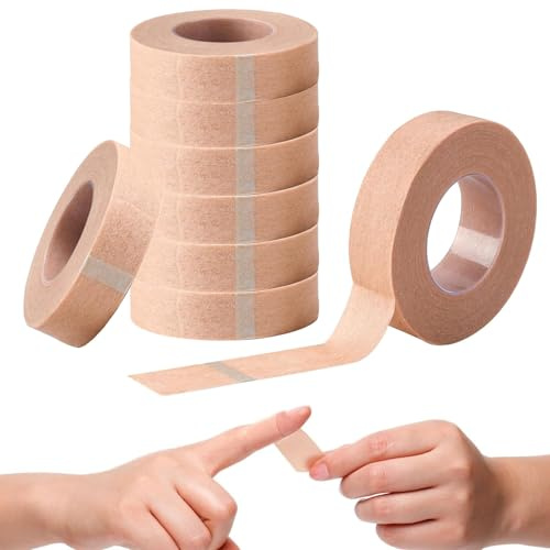 8 Rollen Micropore Tape, Klebeband Micropore Tape, 1,25 Cm X 914 Cm, Kompakt Und Tragbar, Atmungsaktiv Für Maximalen Komfort Bei Jeder Aktivität