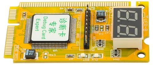 Motherboard Testkarte für Computer, Pci-e Diagnosekarte zur Fehlererkennung | 1 Satz, Elektronische Bauteile, Orange, für Profi Techniker und Selbstgemacht Enthusiasten, Unterstützt Mehrere Modelle