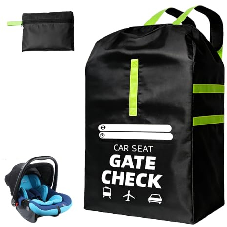 86x46x46 cm Transporttasche Kinderwagen Flugzeug, Extra Groß Flugzeug Buggy Faltbare reißfeste Schutztasche Griff Schultergurt Babyschale Kindersitz, kompatibel mit Cybex, Maxi-Cosi weiteren Marken
