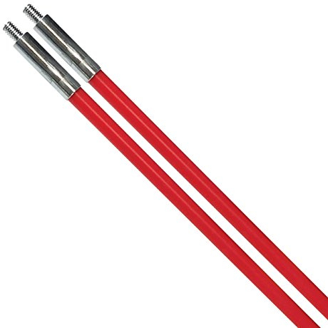 C.K MightyRods Pro 2pcs 1m Tire Fils Electrique, 7mm Ø, No Échardes, Flexible Aiguille Tire Fil Electricien, Baguette Tire Cable Rod Electrique, Baguettes Passe Cable, Guide Fil, Outillage, CK T5431