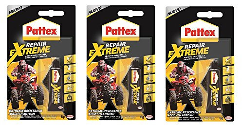 Pattex Henkel Lot de 3 tubes de colle gel multi-usages Transparent 8 g