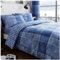 GC GAVENO CAVAILIA Single Duvet Cover Set - Reversible Polycotton Bedding Sets (137x200 cm) - Geometric Quilt Cover With Pillow case - Washable Bed Linen - Blue