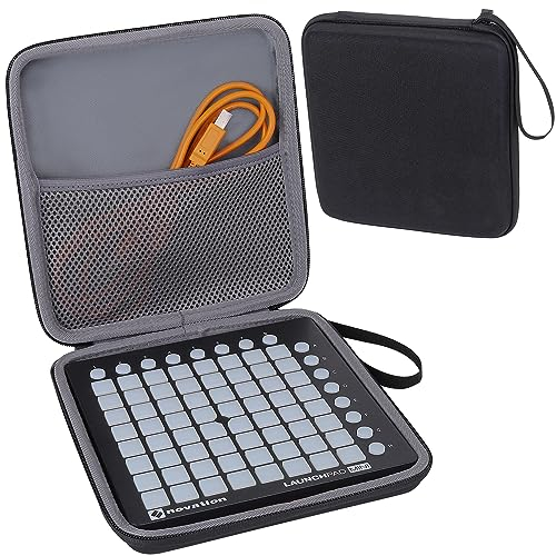 co2CREA Hart Reise Tasche für Novation Launchpad Mini MK3 / MK2 Kompakter USB Grid Controller Hülle Case Tragetasche