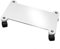 Cemab Supporto per Computer Desktop, Nuova Versione Rinforzata. Carrello Porta pc in Legno con Ruote (Bianco Lucido)