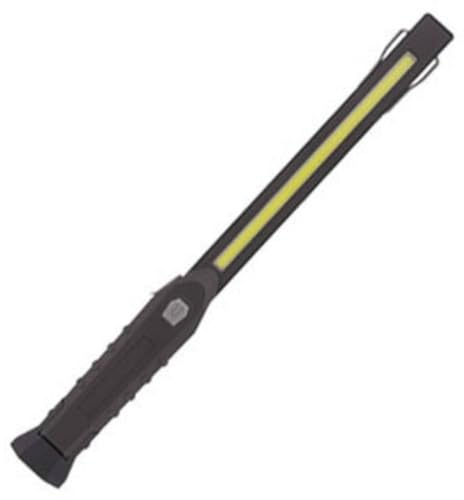 REV LED Arbeitsleuchte - Kompakte Akku Handlampe mit klappbarem Standfuß & Aufhängehaken, Inspektionslampe - ideal für Werkstatt & KFZ, grau