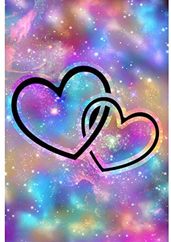 5D Diamond Painting Diamant Malerei Painting Bilder, Wowdecor Zwei Liebe Herzen Bunte Sterne Full Set Groß DIY Diamant Gemälde Malen Nach Zahlen