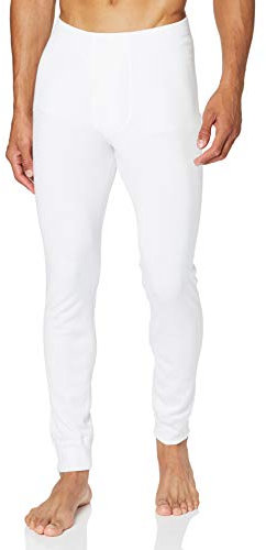 Damart Homme Caleçon Long Ouvert pour Homme - Maille Interlock Vêtement Thermique Fibre Thermolactyl, C Sous v tement, Blanc, 3XL EU