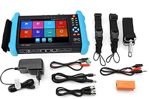 IP CCTV Tester Monitor, IPC-9800 Plus-Serie 7 IP-CCTV-Tester4K H.265 TVI CVI AHD Analog AC 100-240V(IPC-9800ADHS Plus EU-Stecker)