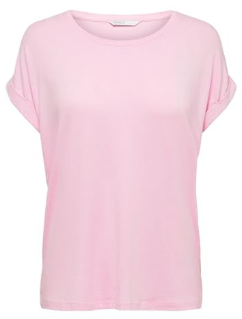 ONLY Women's Onlmoster S/s O-Neck Top Noos JRS T-Shirt, Pink Lady, X-Large
