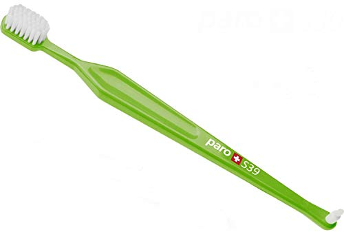 paro classic S39 –Zahnbürste mit 39 Filamentbüscheln und weichen Filamenten und ergonomischem Griff, für gründliche Zahnpflege und optimalen Schutz des Zahnfleischs (Farbe nicht wählbar)